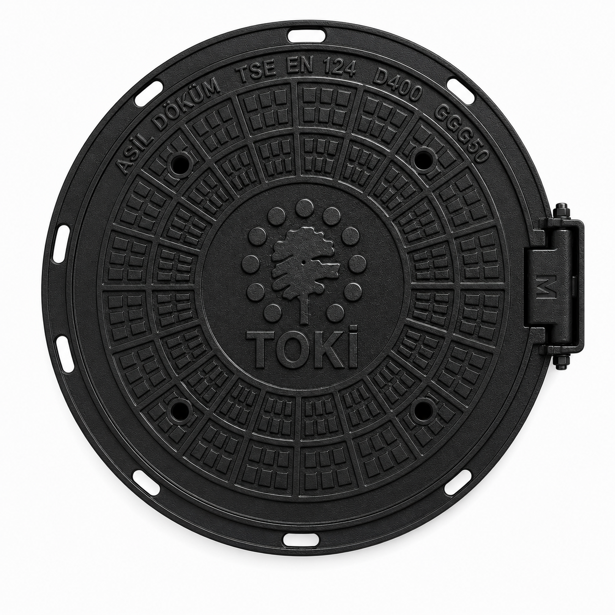 Yuvarlak Rögar Kapağı D400 (65 kg)