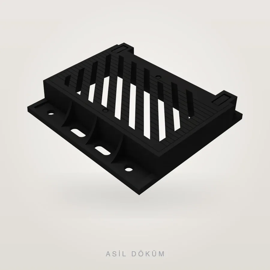 500x600x100 mm Döküm Çerçeveli Yağmur Suyu Izgarası