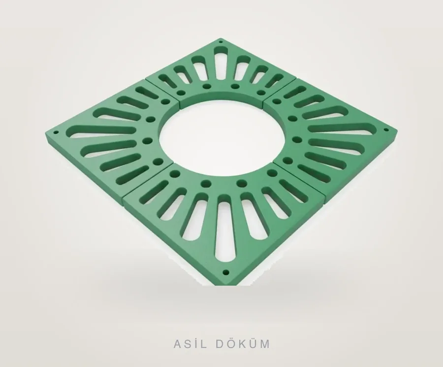 1000x1000x50 mm Kompozit Ağaç Dibi Izgarası