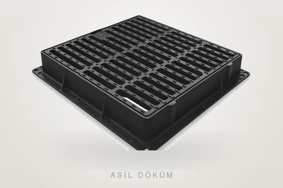 700x700x100 mm Döküm Çerçeveli Yağmur Suyu Izgarası