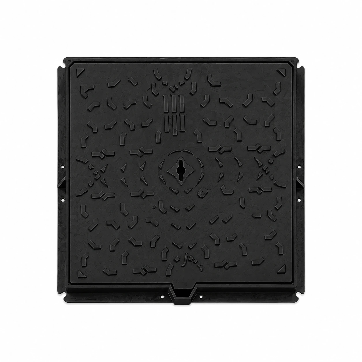 60×60 cm Square Cast Iron Manhole Cover (D400)