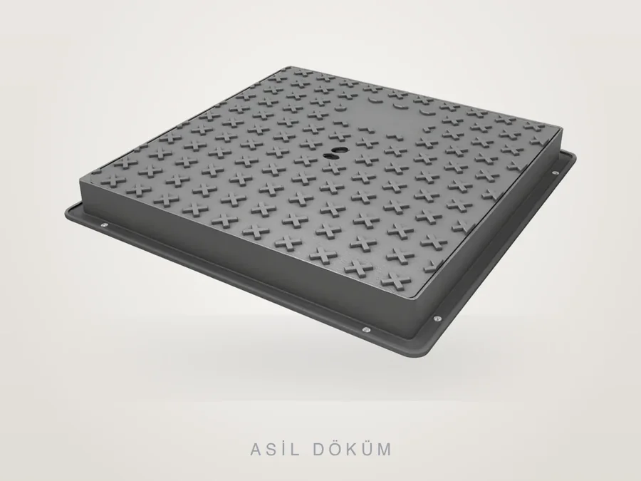 70×70 cm Kare Döküm Rögar Kapağı (C250)